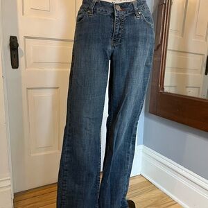 Worn Women’s Blue Jeans